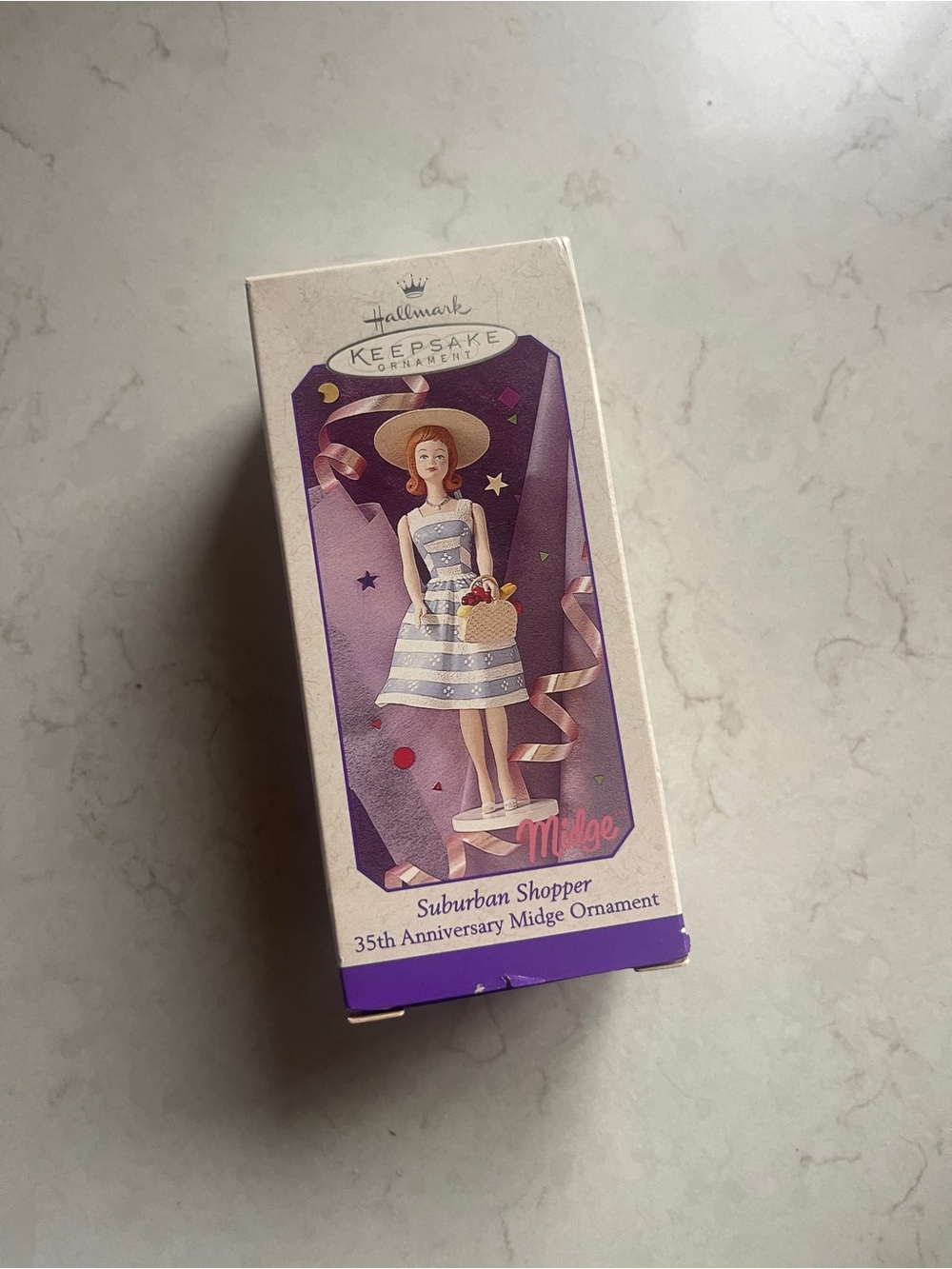 1998 Hallmark Keepsake Suburban Shopper Midge 35th Anniversary Barbie Ornament